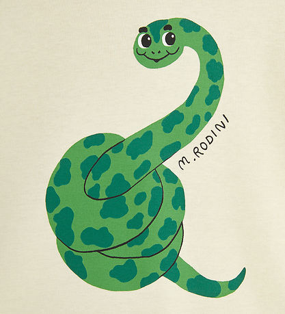 Mini Rodini T-Shirt - Snake Up - Offwhite