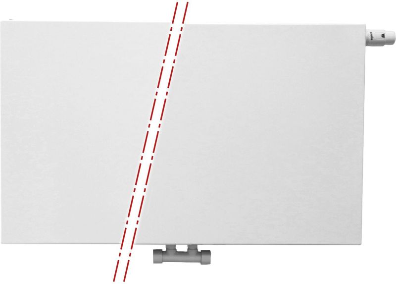ECA - Paneelradiator Compact 8 - Wit - 60x120 cm - 2627 Watt