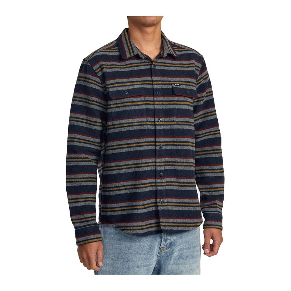 Rvca BLANKET - Chemise Homme navy