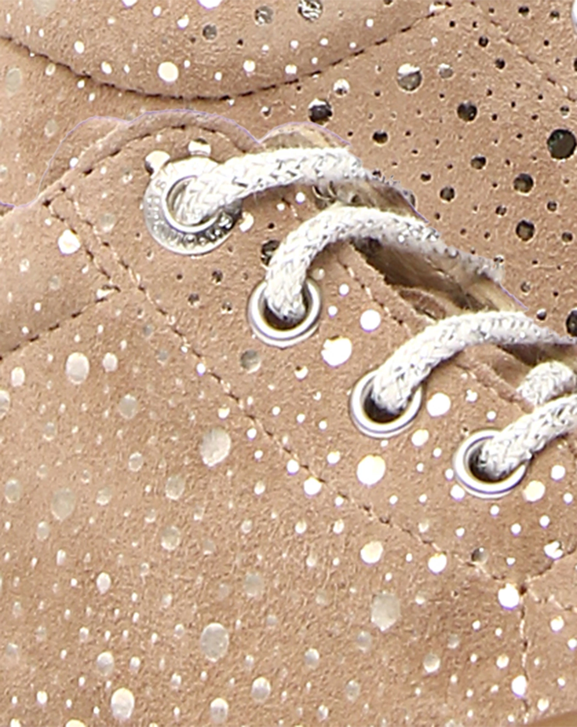 Schnür-Lauflernschuhe COCOON DOTTED in taupe