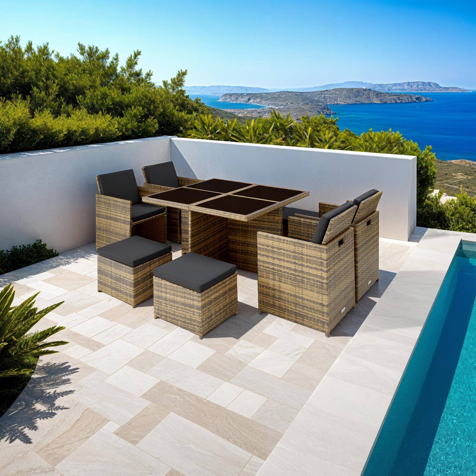 Rattan Sitzgruppe Manhattan