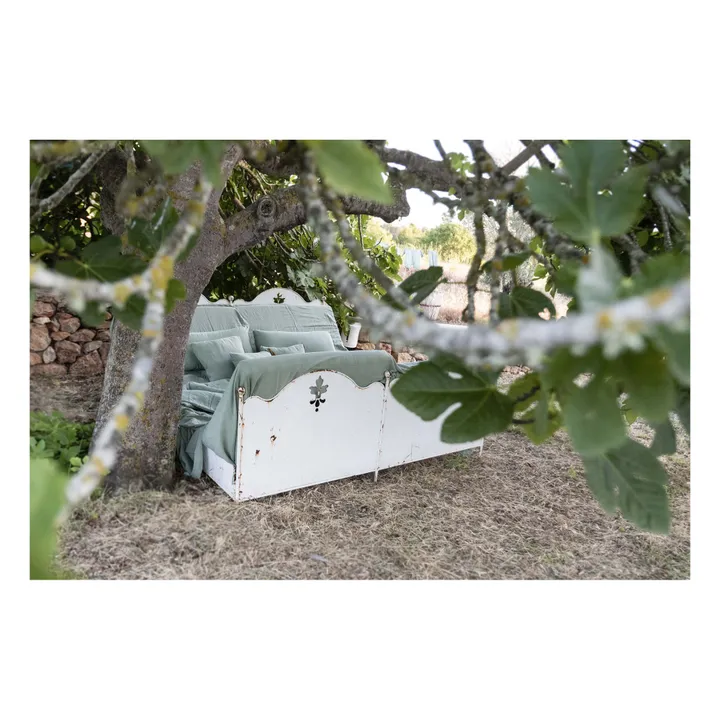 Numero 74 Housse de couette en coton bio | Sage Green S049