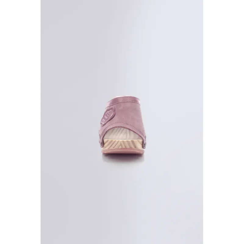 KICK WOODSTOK VIOLET CLAIR MULES Cuir Femme