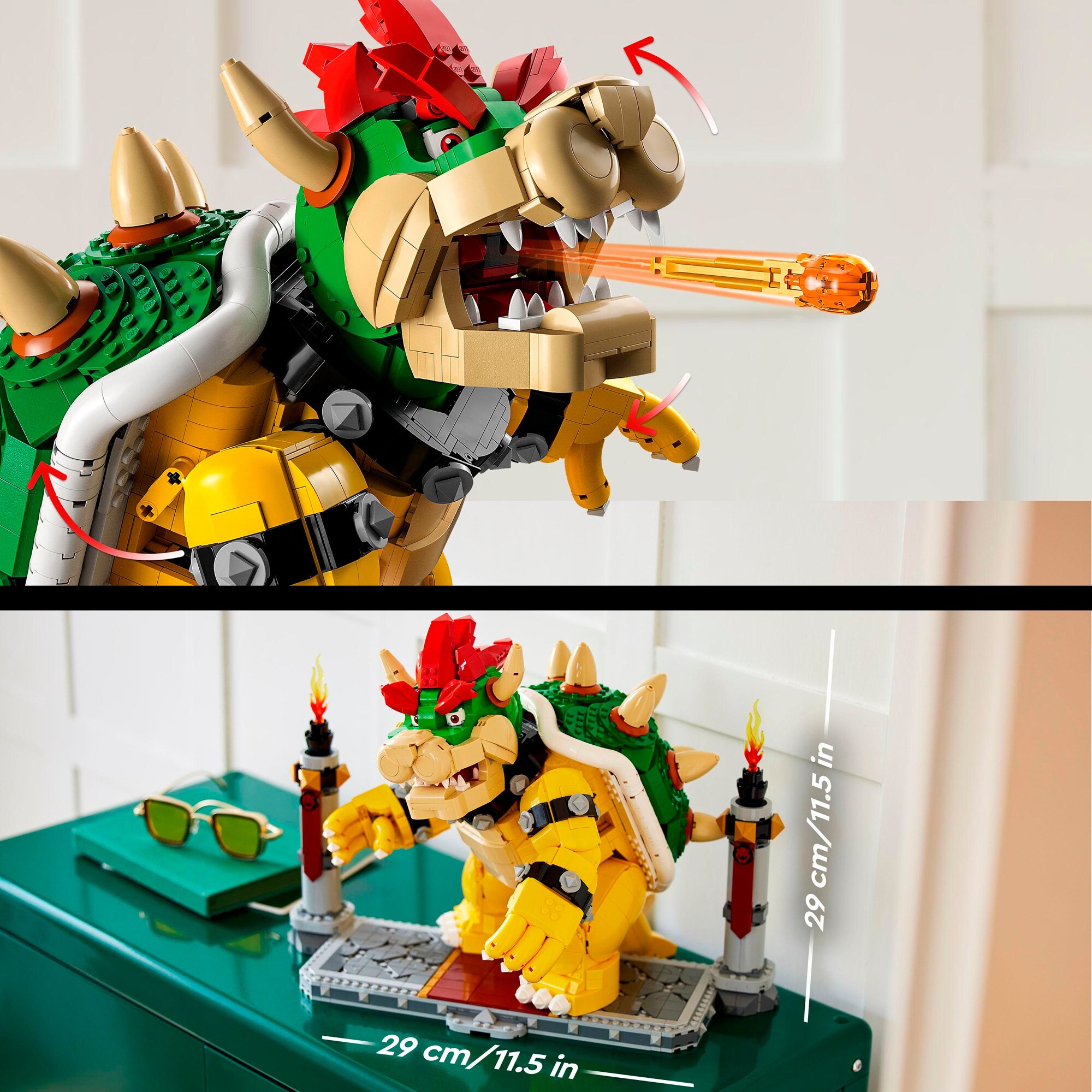 LEGO Konstruktionsspielzeug Super Mario - Der mächtige Bowser