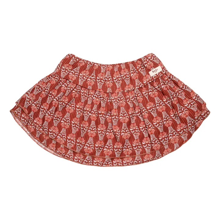 Baje Studio Jupe Springs Tissée | Rouge Brun