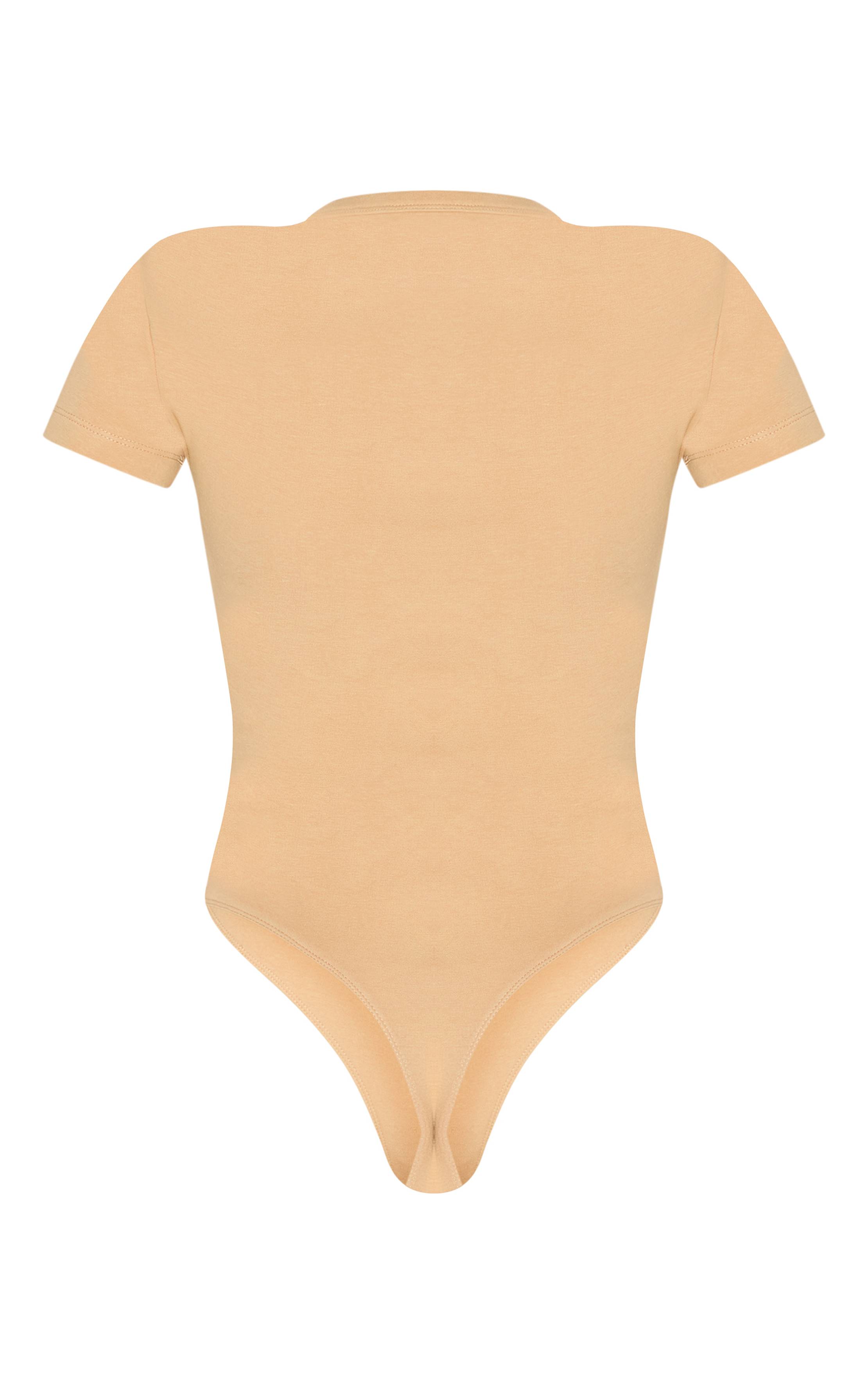 Gris Pierre Body À Manches Courtes Avec Boutons En Jersey Interlock Premium
