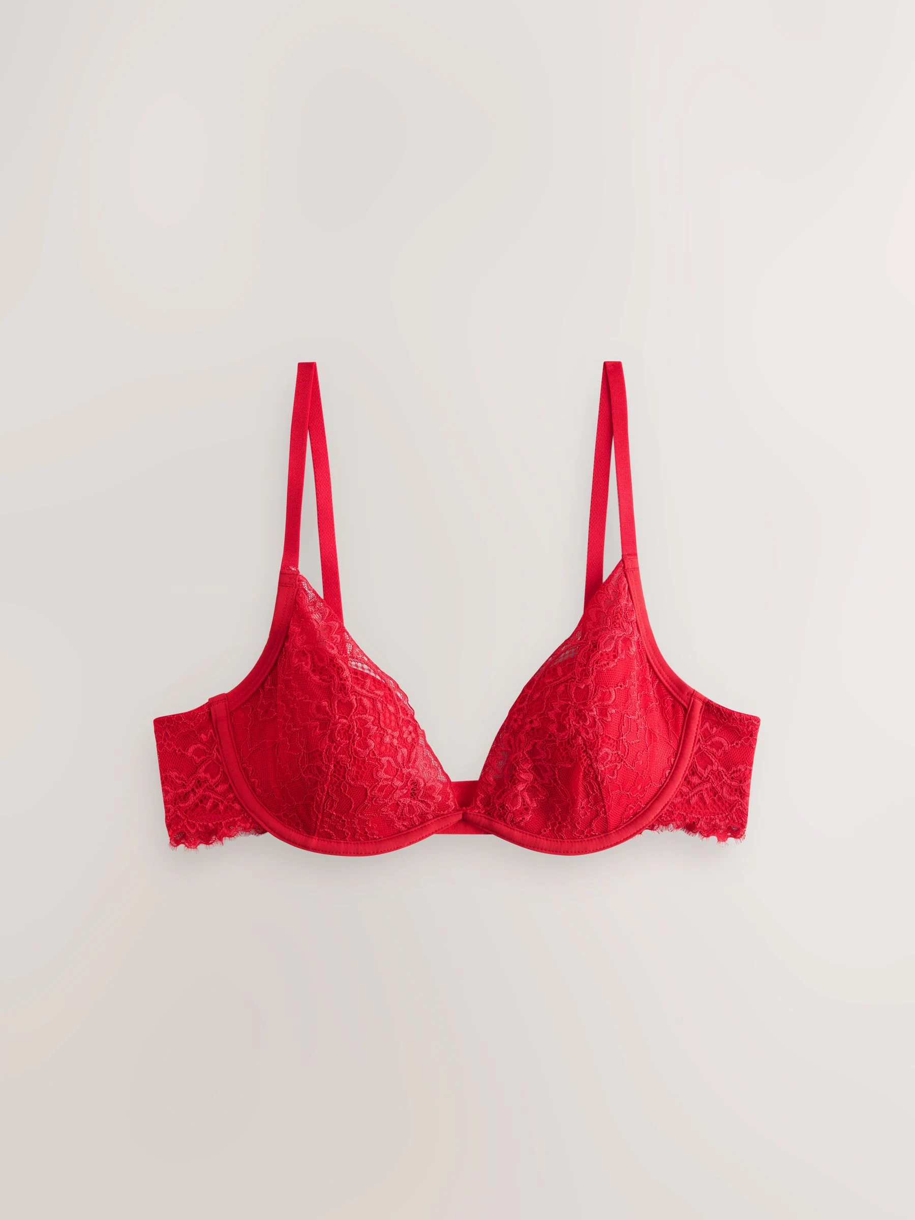 Rood - A-E Lace Bra