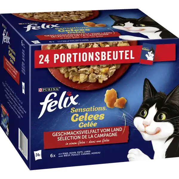 Sensations Gelees Geschmacksvielfalt vom Land Katzennassfutter Multipack