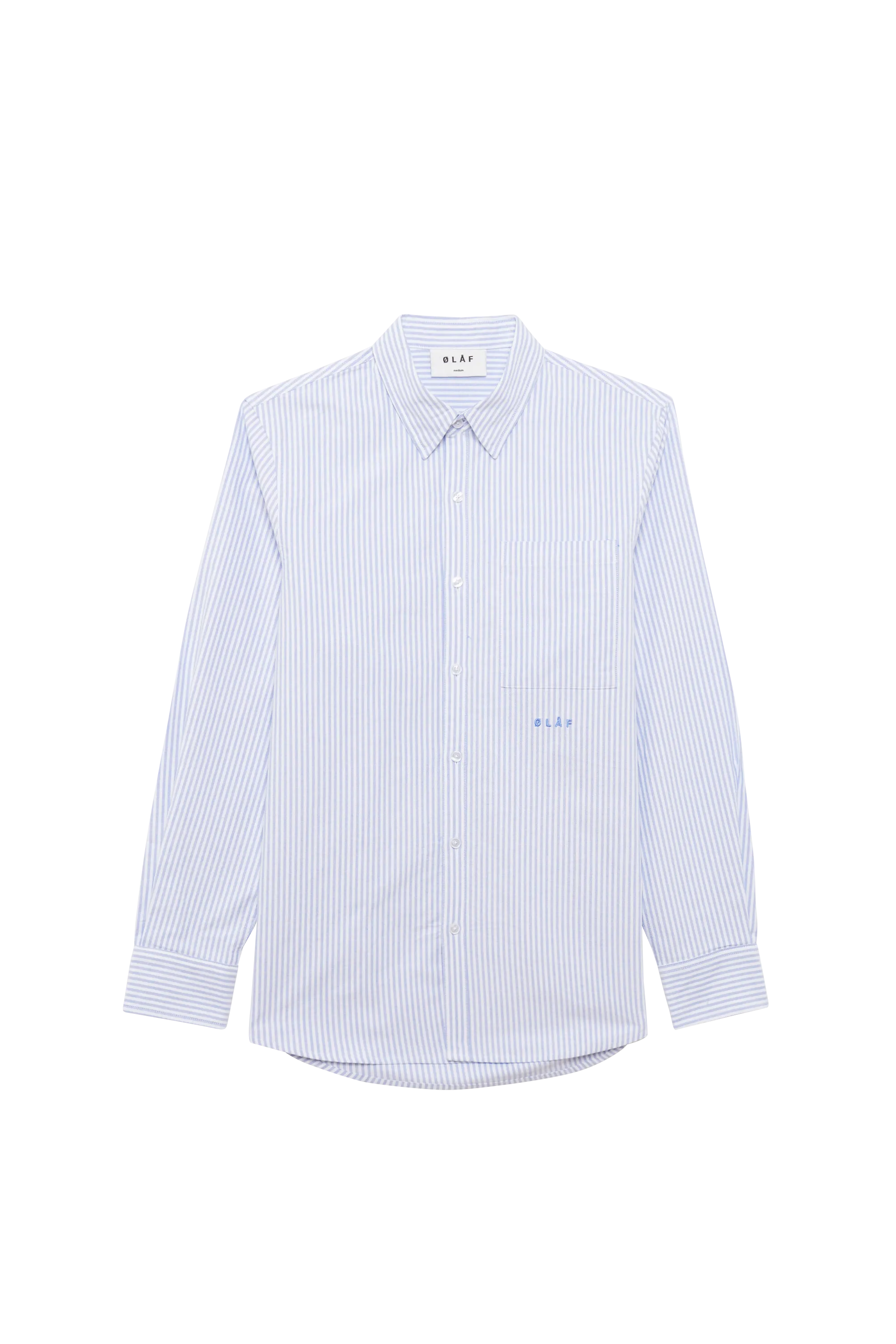 OLAF Chemise OLAF OXFORD STRIPE SHIRT Bleu