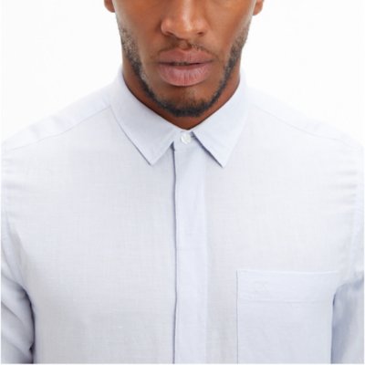 Chemise à manches longues homme Linen Cotton Regular CALVIN KLEIN
