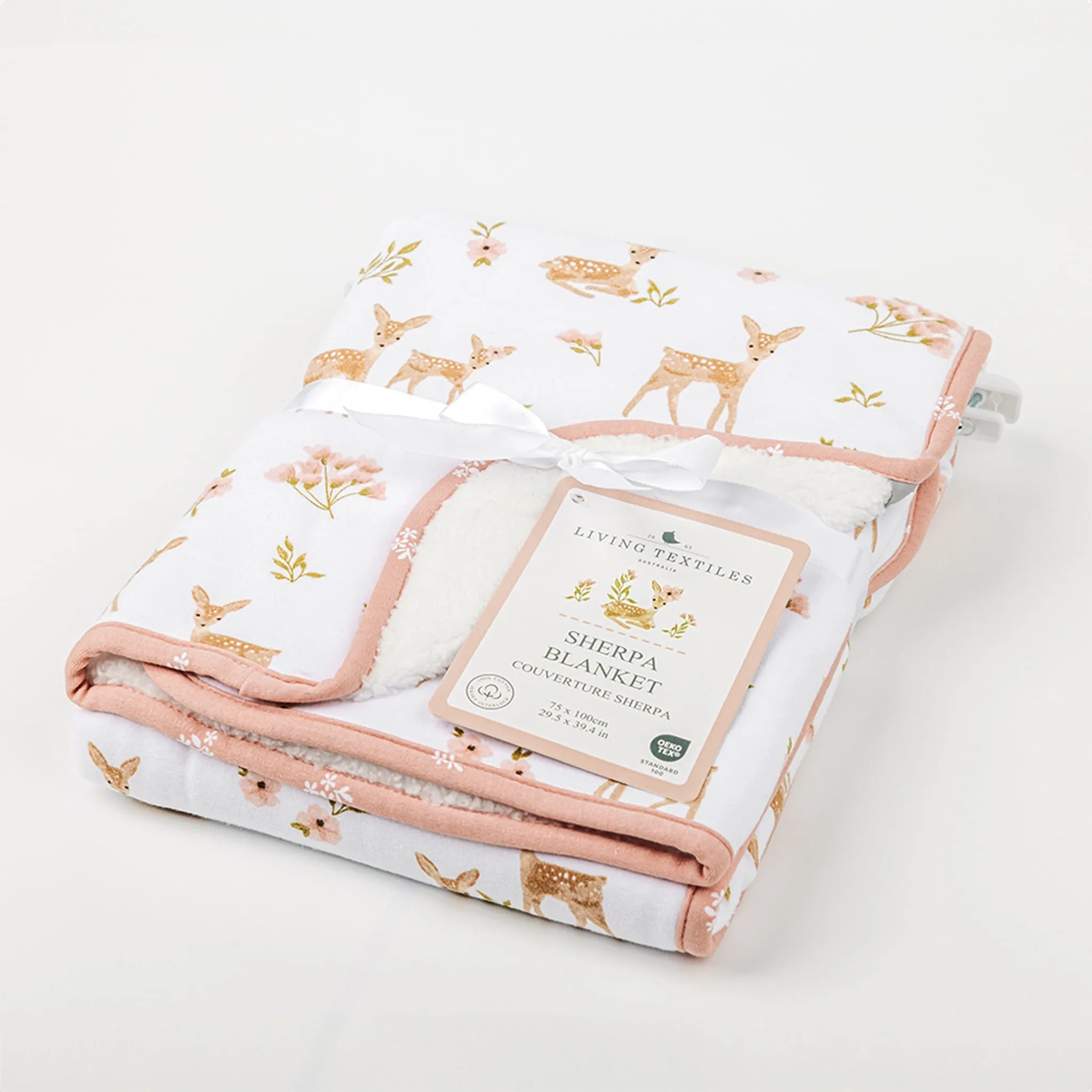 Living Textiles Couverture Sherpa - Jardin Sophia