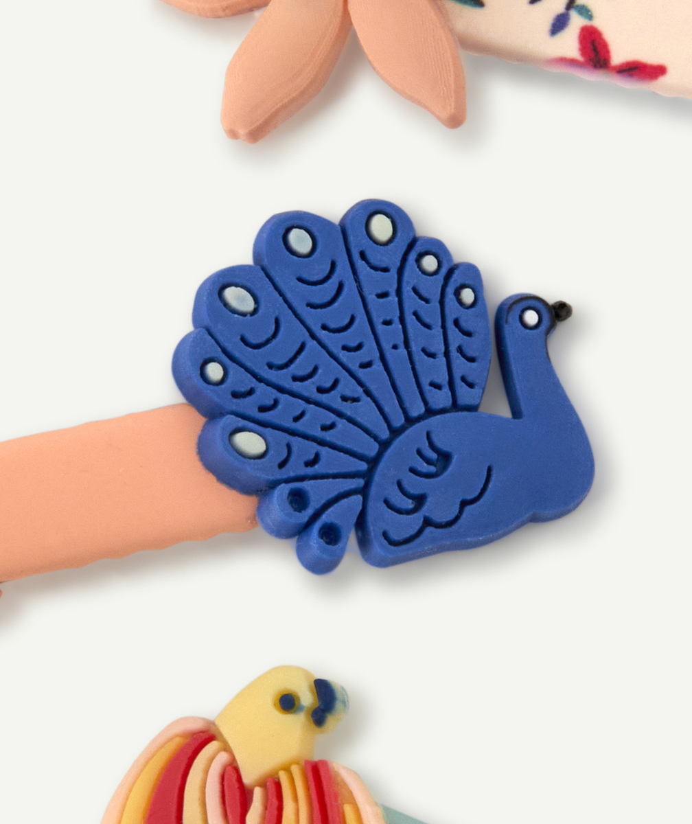 LOT DE 3 BARRETTES BÉBÉ FILLE COLORÉES