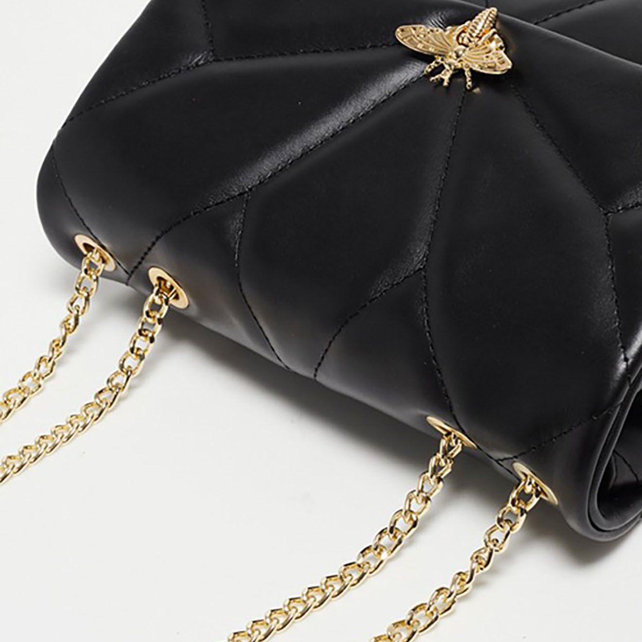 Christian Laurier Sac Porté Epaule en Cuir Louise noir - 26x16x7 cm