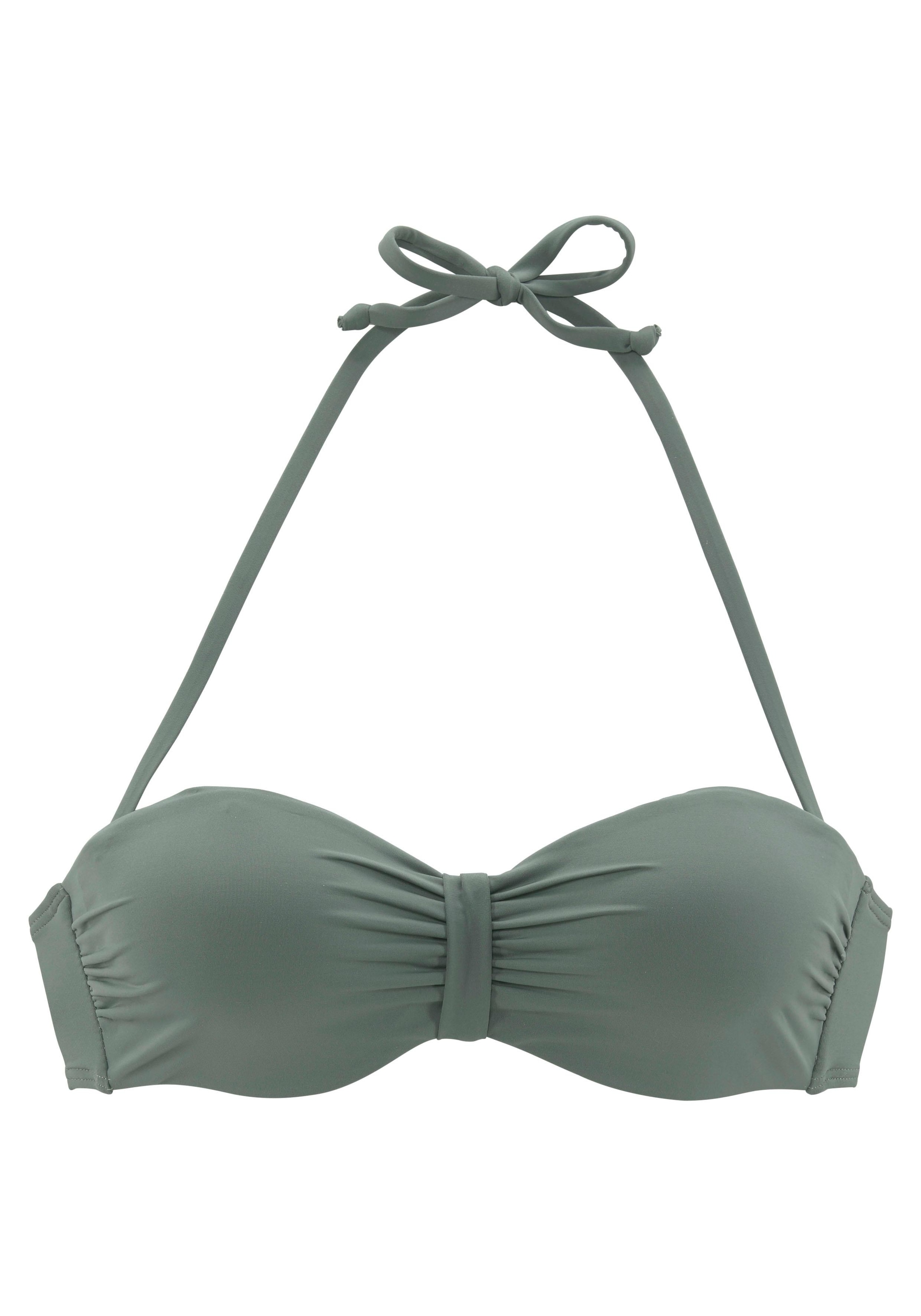 Bench. Bügel-Bandeau-Bikini-Top , im Uni-Style