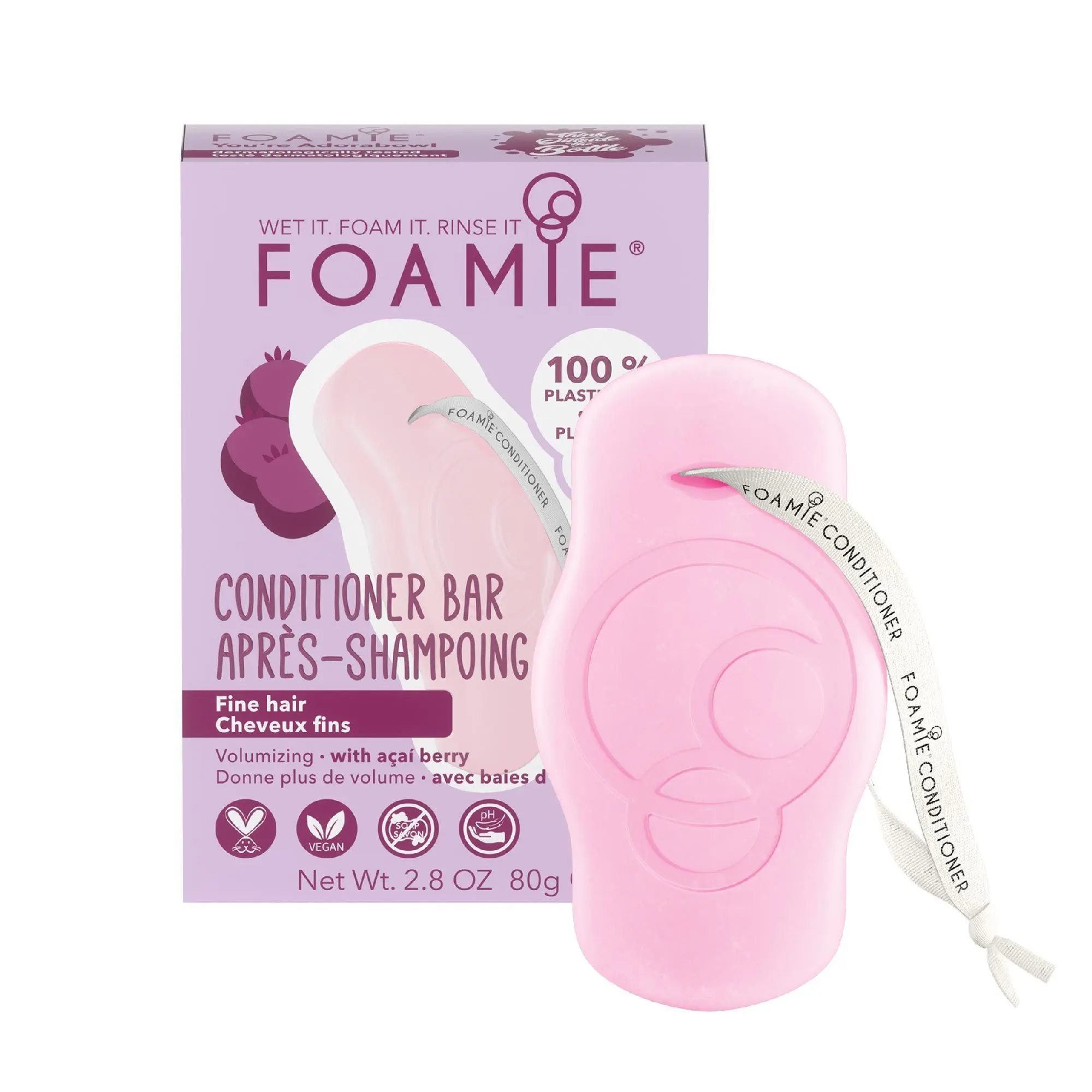 Foamie - YOU'R ADORABOWL Après-shampoing solide- Cheveux fragilisés/ chute de cheveux