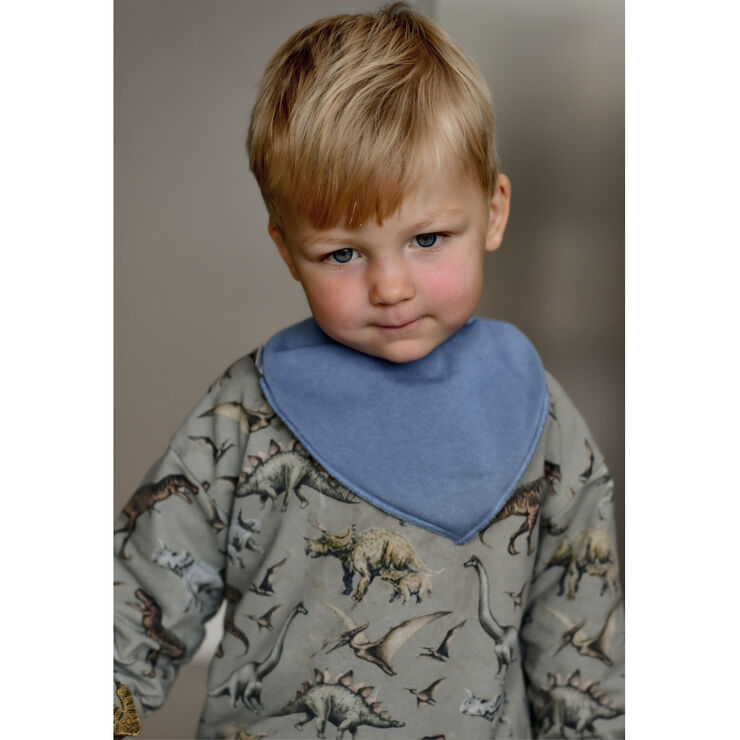 Mikk-Line COTTON bibs - Triangle Dark blue