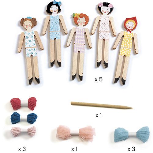 Djeco knutselset diy - zorgenpoppetjes