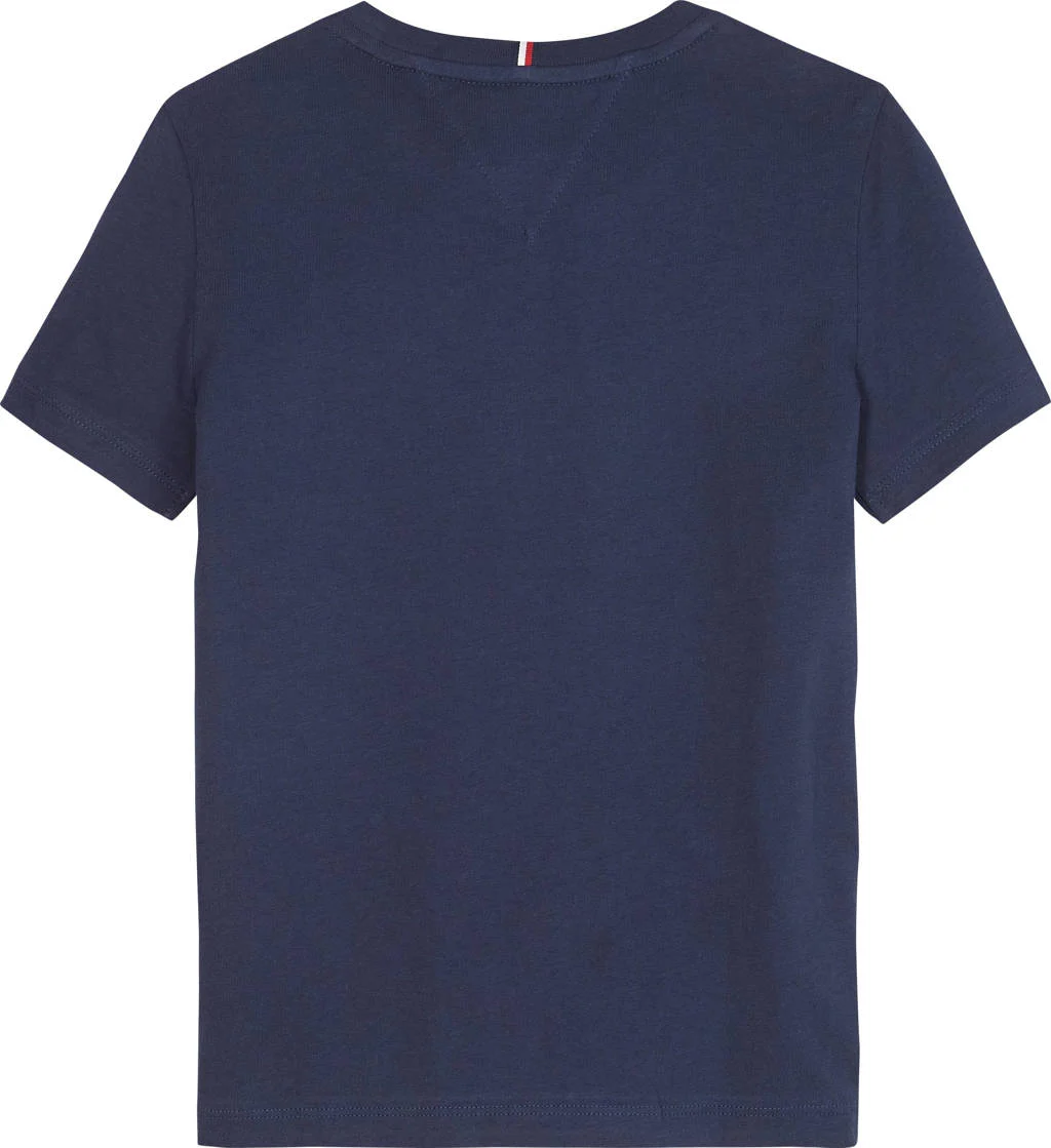 Tommy Hilfiger unisex T-shirt van katoen donkerblauw