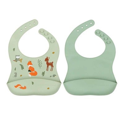A Little Lovely Company Silikonsmekke 2-Pack, Skogsvenner