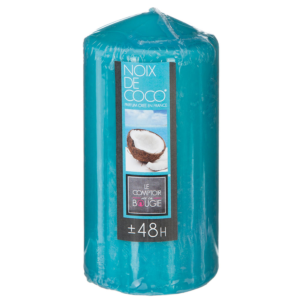 Bougie ronde parfum coco 7x H 14cm