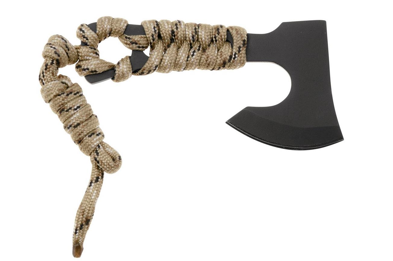 Condor Carlitos Neck Hachet CTK819-29-HC, Desert Camo Paracord, Black Kydex, EDC bijl