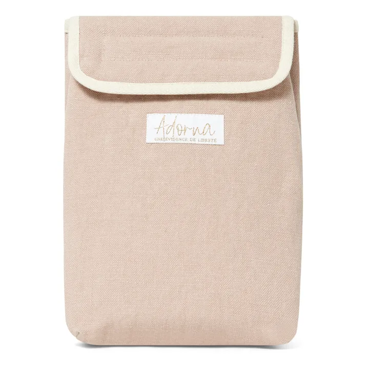 Adorna Lunch bag isotherme en lin | Rose