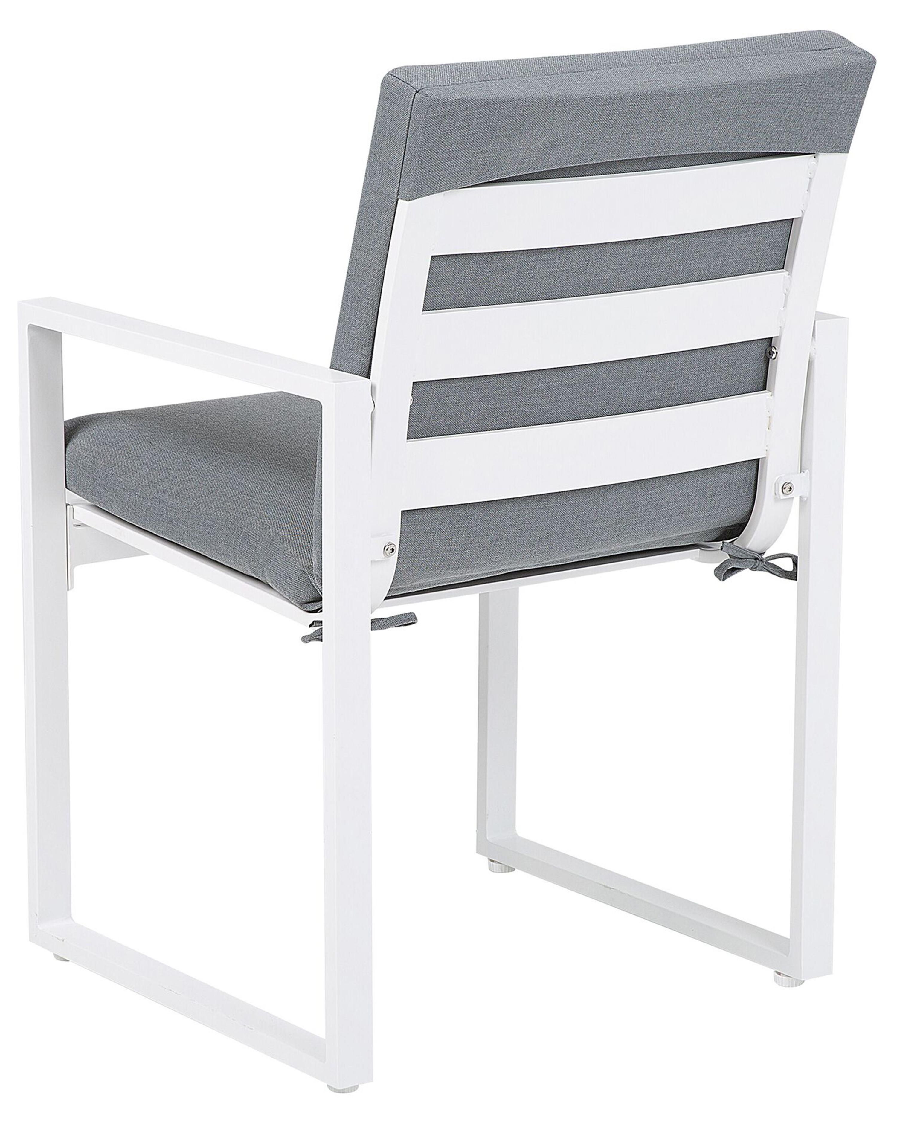 Set van 2 stoelen met zitkussen PANCOLE Stof Grijs