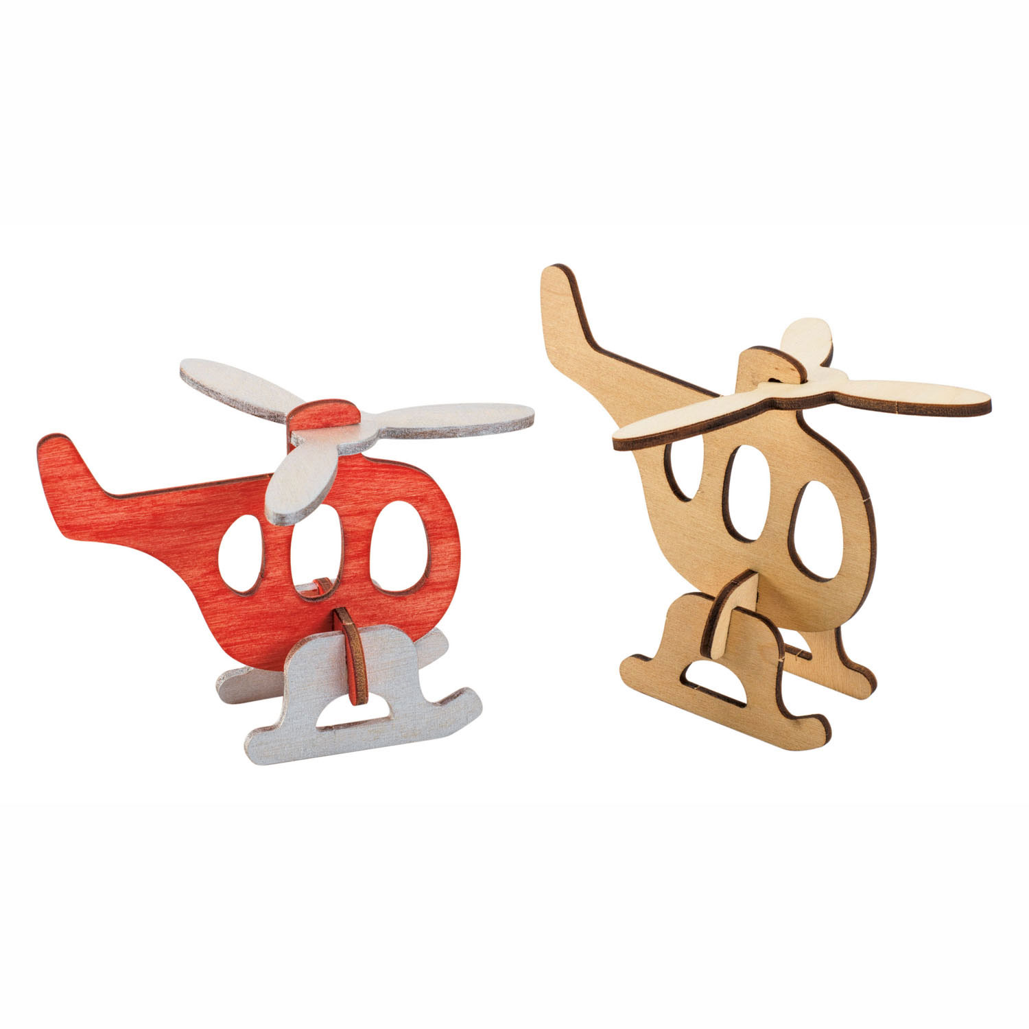 Colorations - Maak en Versier je Houten 3D Voertuigen, Set van 4