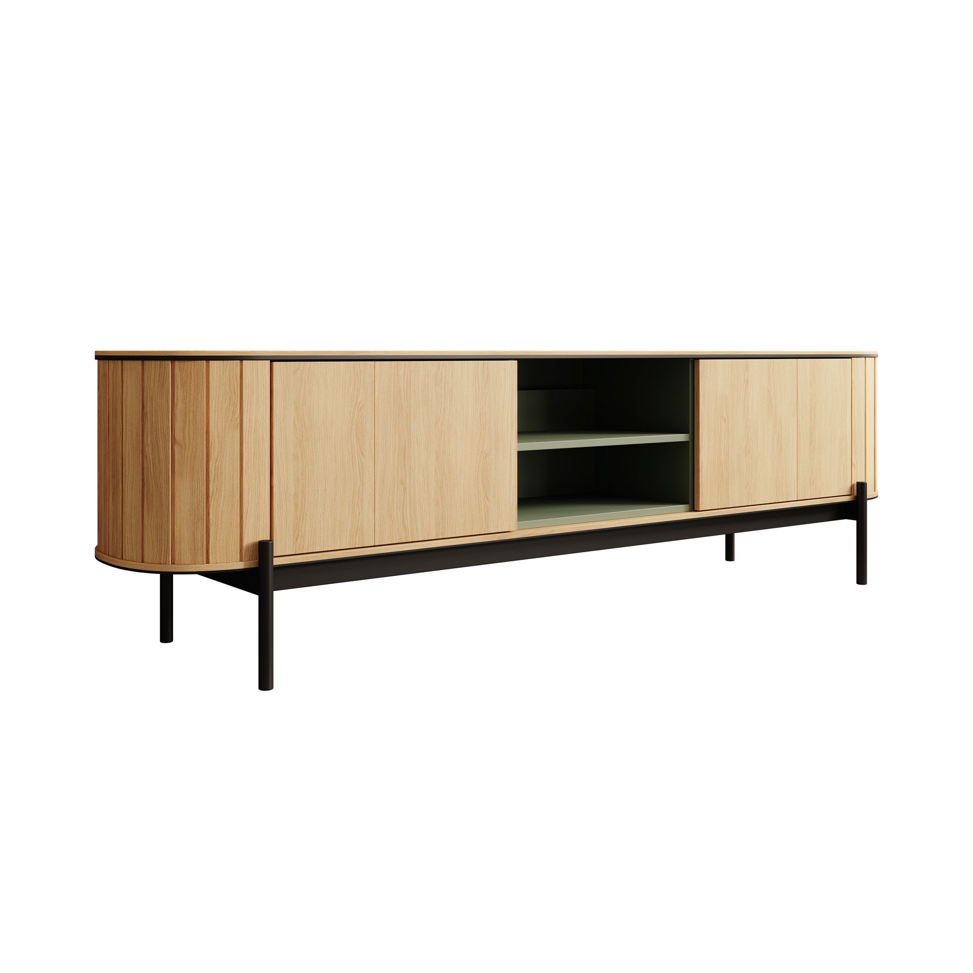Royale - TV-Meubel met 2 deuren - Eiken - 200x45x57 cm