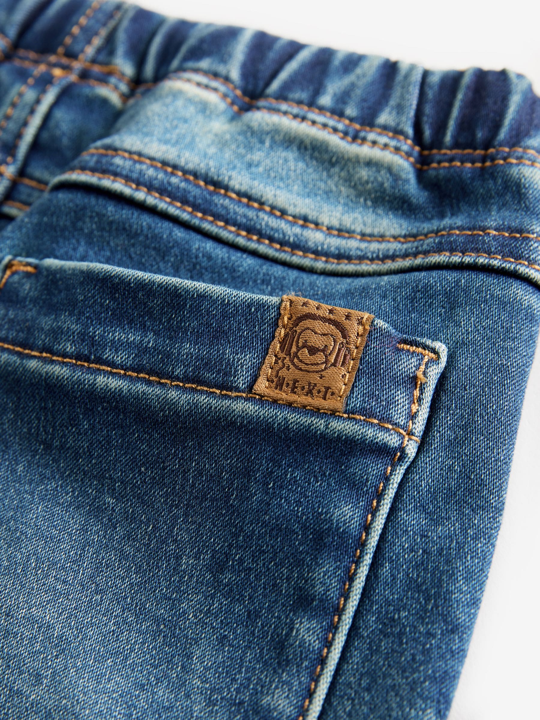Vintage wassing - Superzachte jeans met stretch en elastische taille (3 mnd-7 jr)