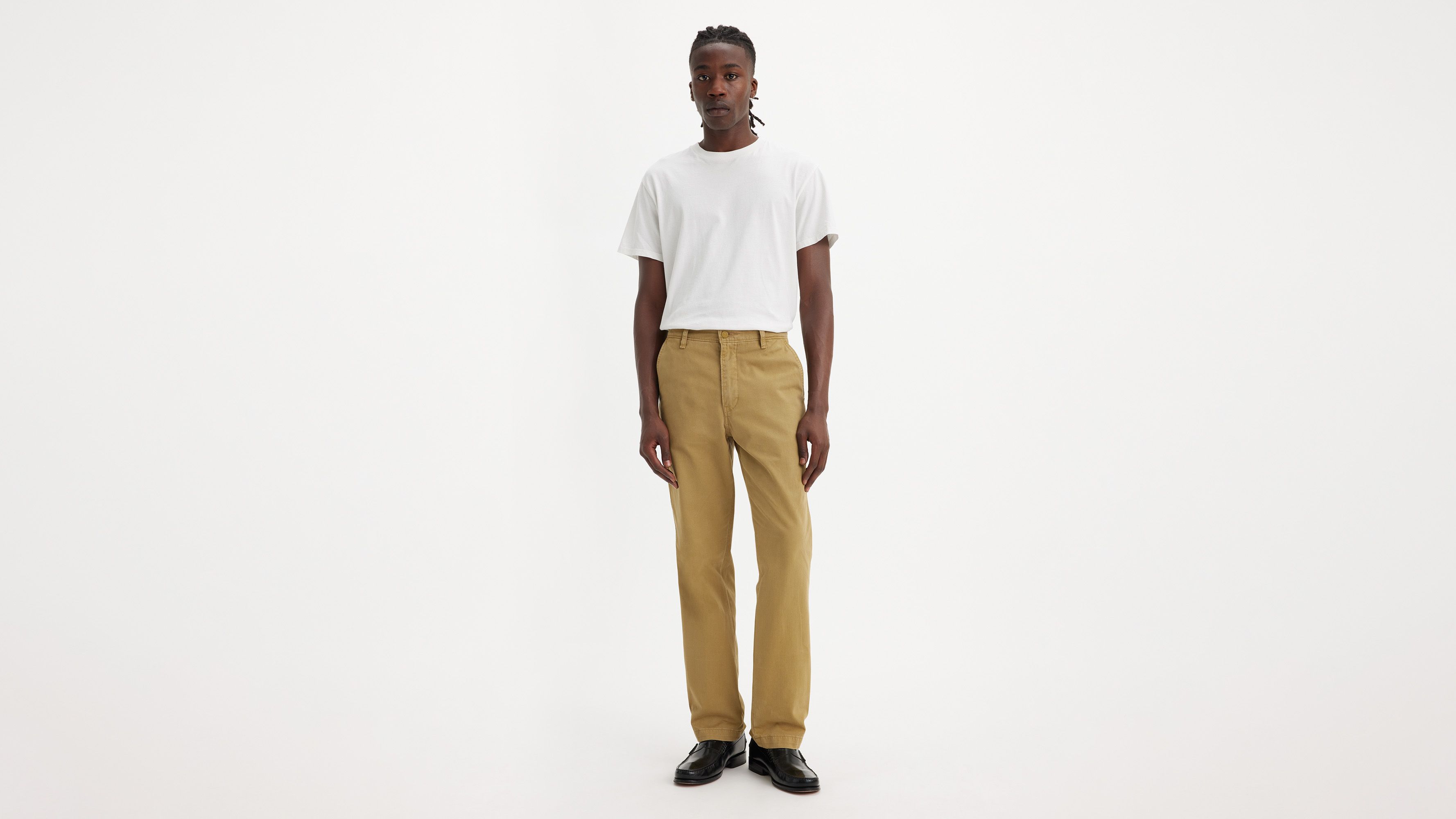 Pantalon XX Chino Authentic Straight - British Khaki Soft Garment Dye - Beige