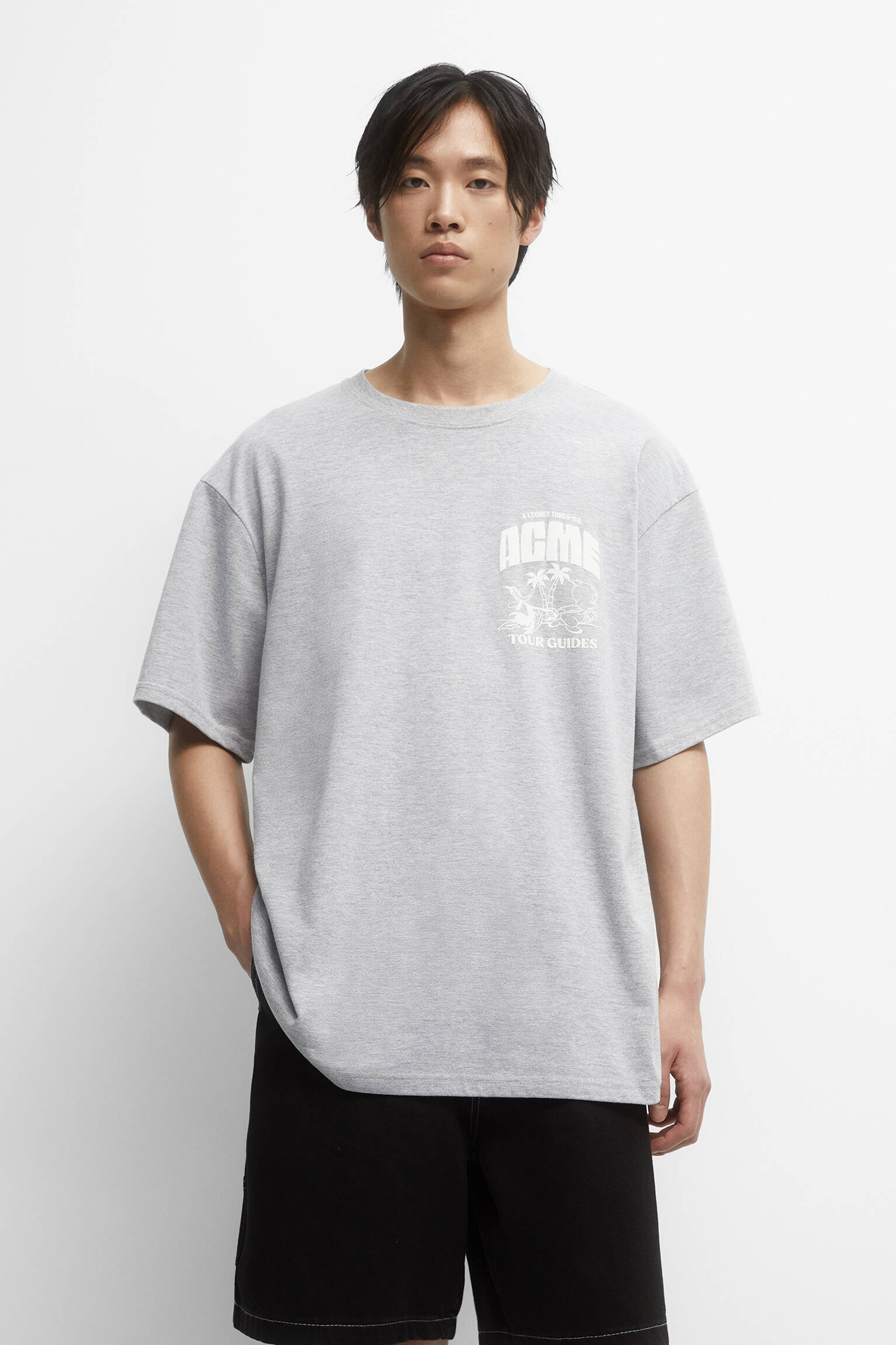 CAMISETA LOONEY TUNES CINZA - CINZA PESADO