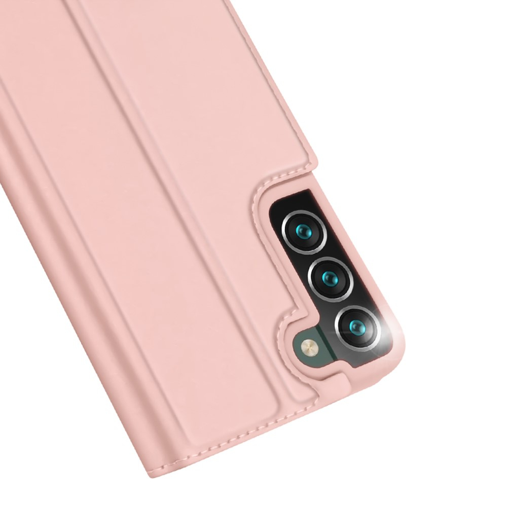 Samsung Galaxy S22 5G Flip Wallet Cover Leder Tasche - Roségold