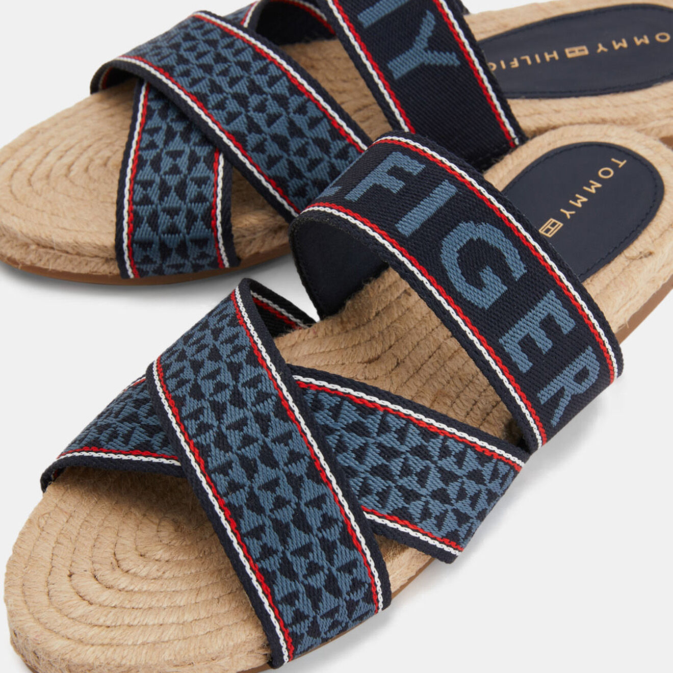Tommy Hilfiger Mules Web bleu marine