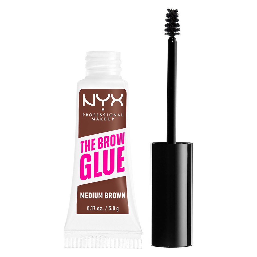 NYX Professional Makeup The Brow Glue Instant Styler 03 Medium Brown 5g