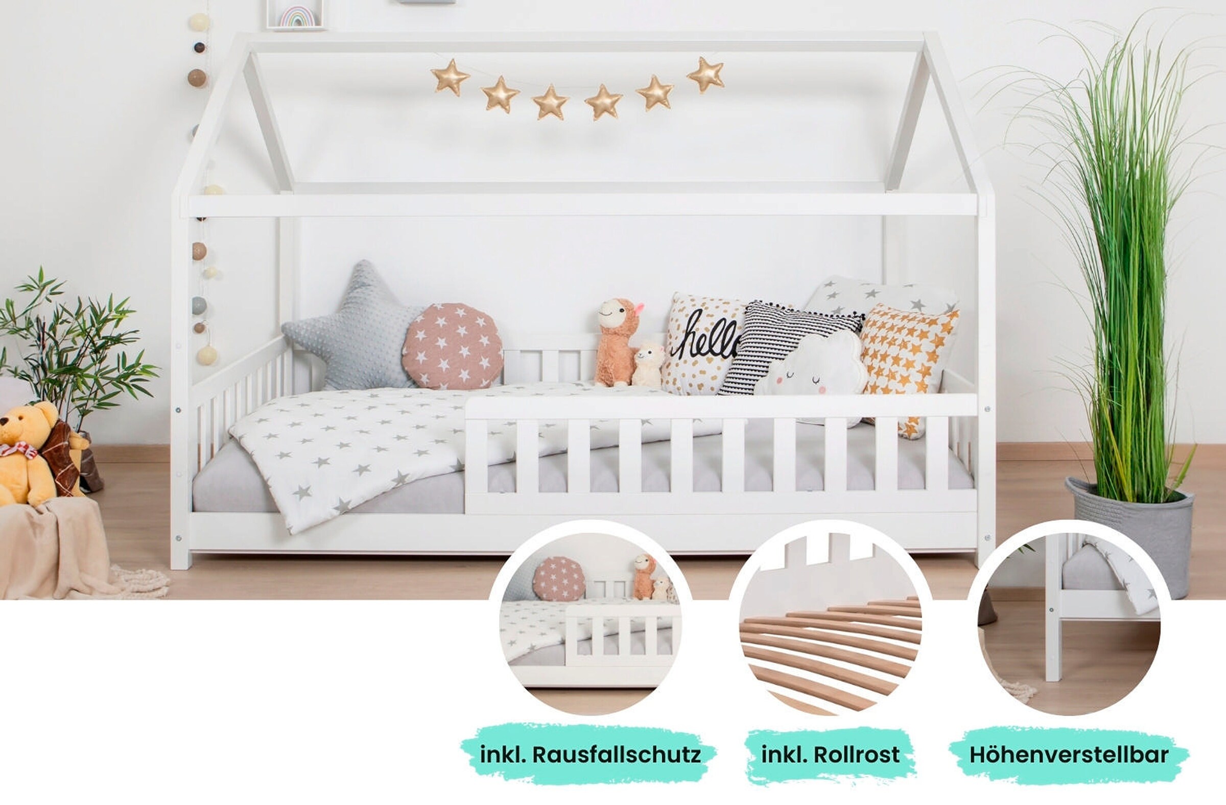 Ticaa Kinderbett Hausbett 