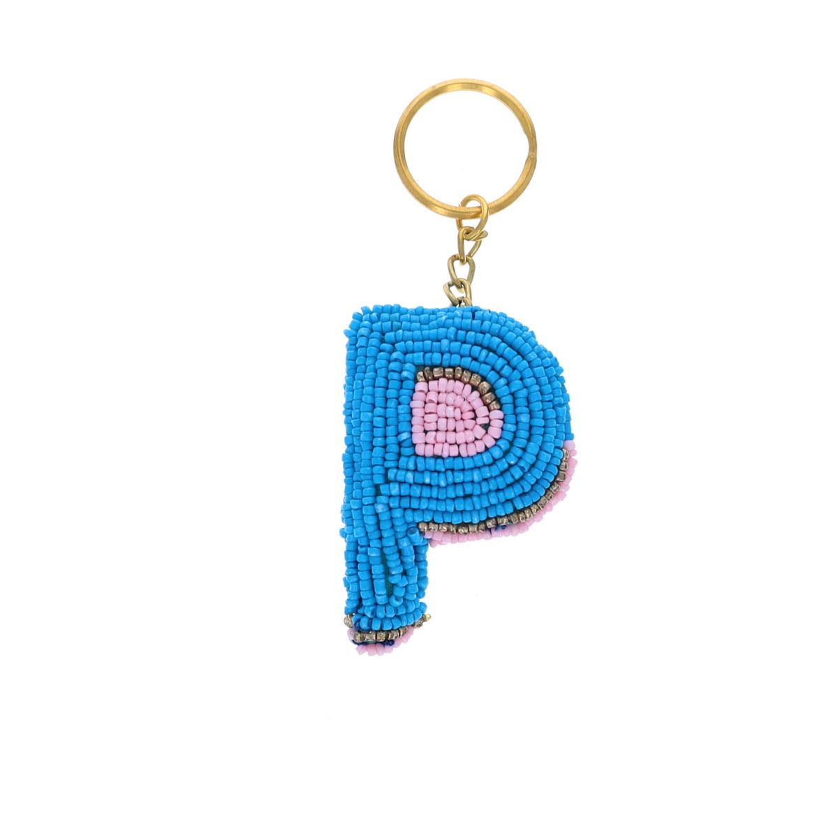 Porte-clés en perles initiale - Lettre de A à Z