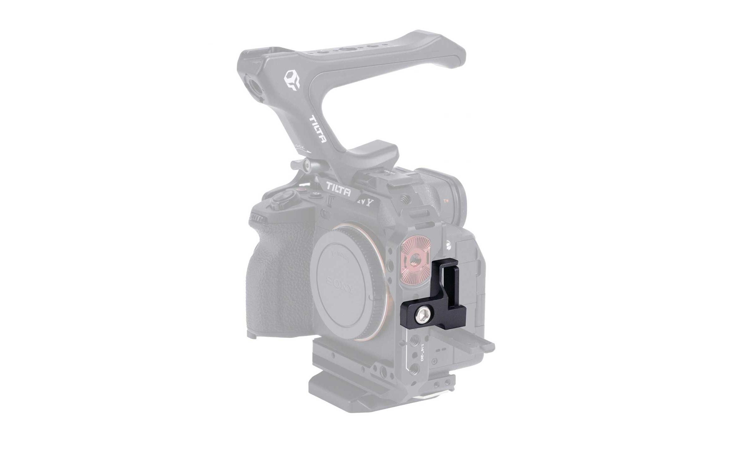 HDMI Cable Clamp Attachment for Sony a7 IVBefestigt ein HDMI-Kabel sicher am Kamerakäfig