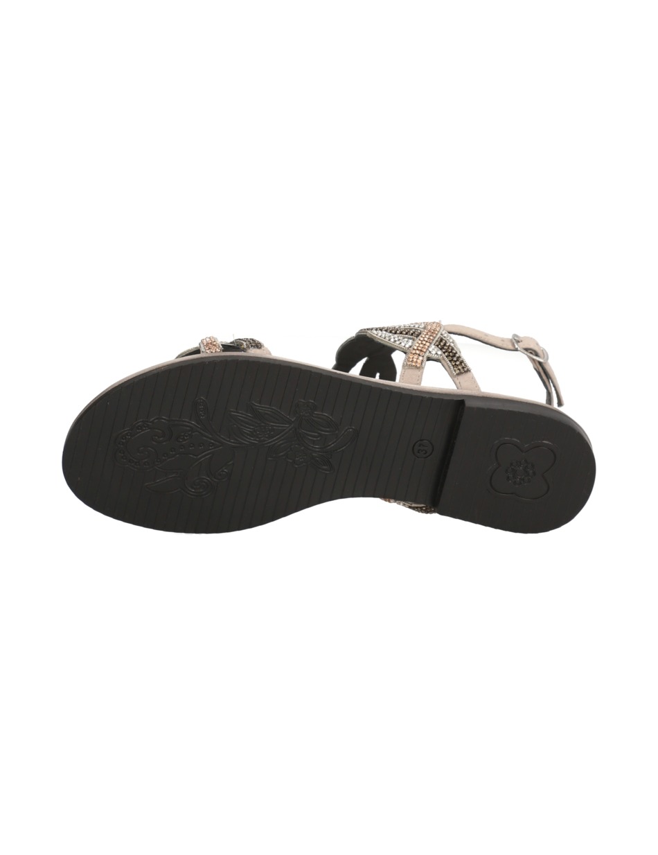 Veloursleder Sandale