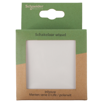 Schneider Merten D-Life inbouw wisselschakelaar wit