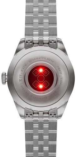 Withings ScanWatch Nova Brilliant Titanium Zilver 39mm