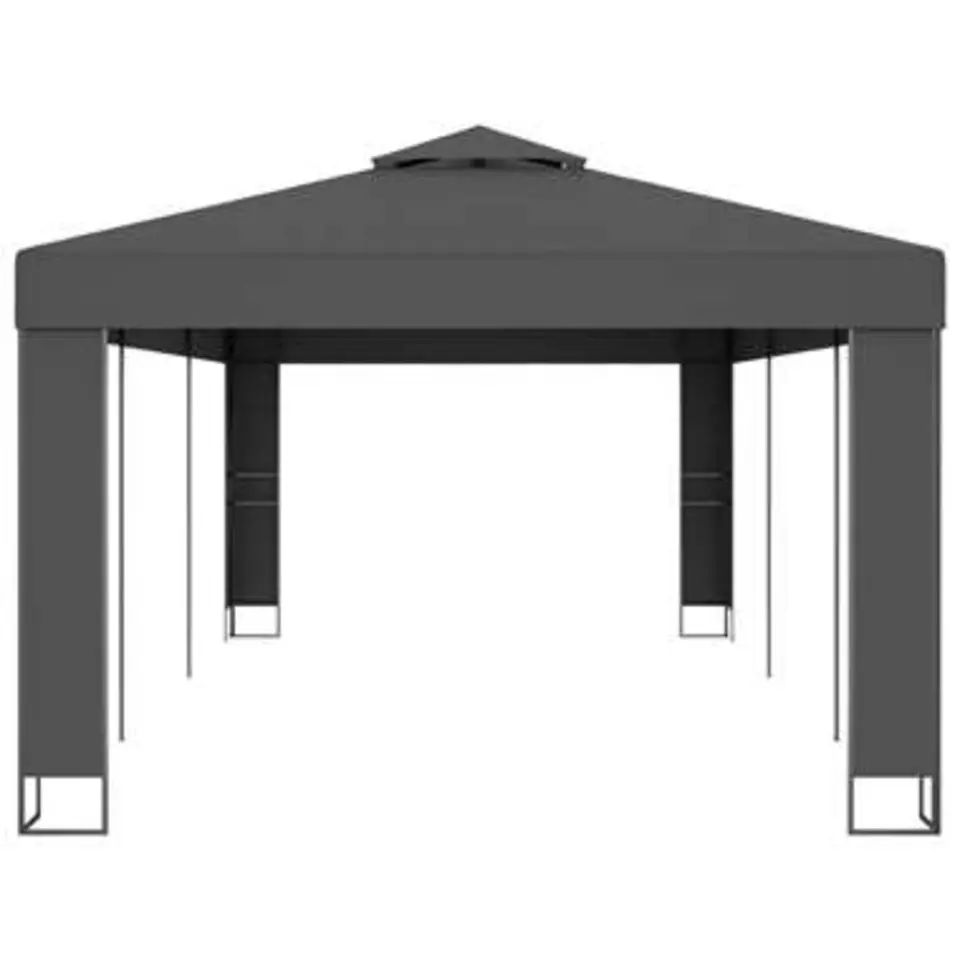 vidaXL - Prieel - Antraciet - Stof - 3 x 6 m