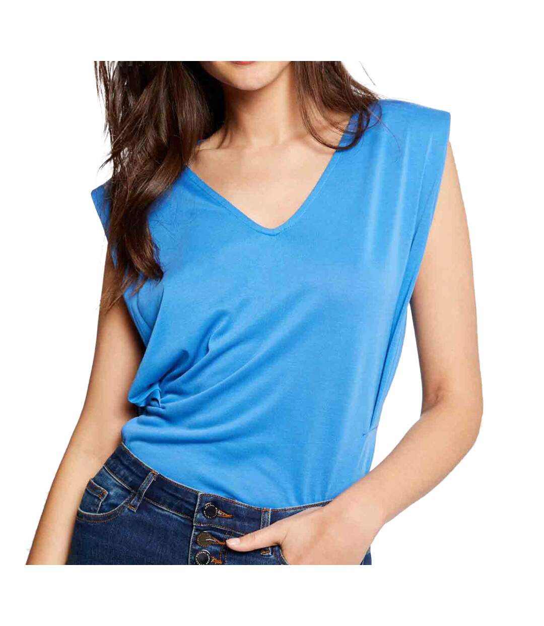 T-shirt Bleu Femme Morgan Dupro