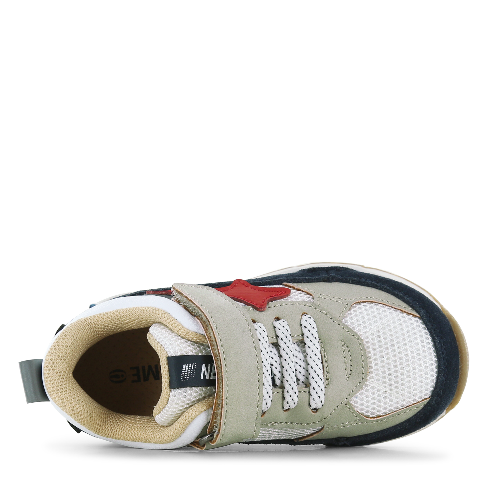 Shoesme zwart met rode sneaker Microleer | Jongens schoenen