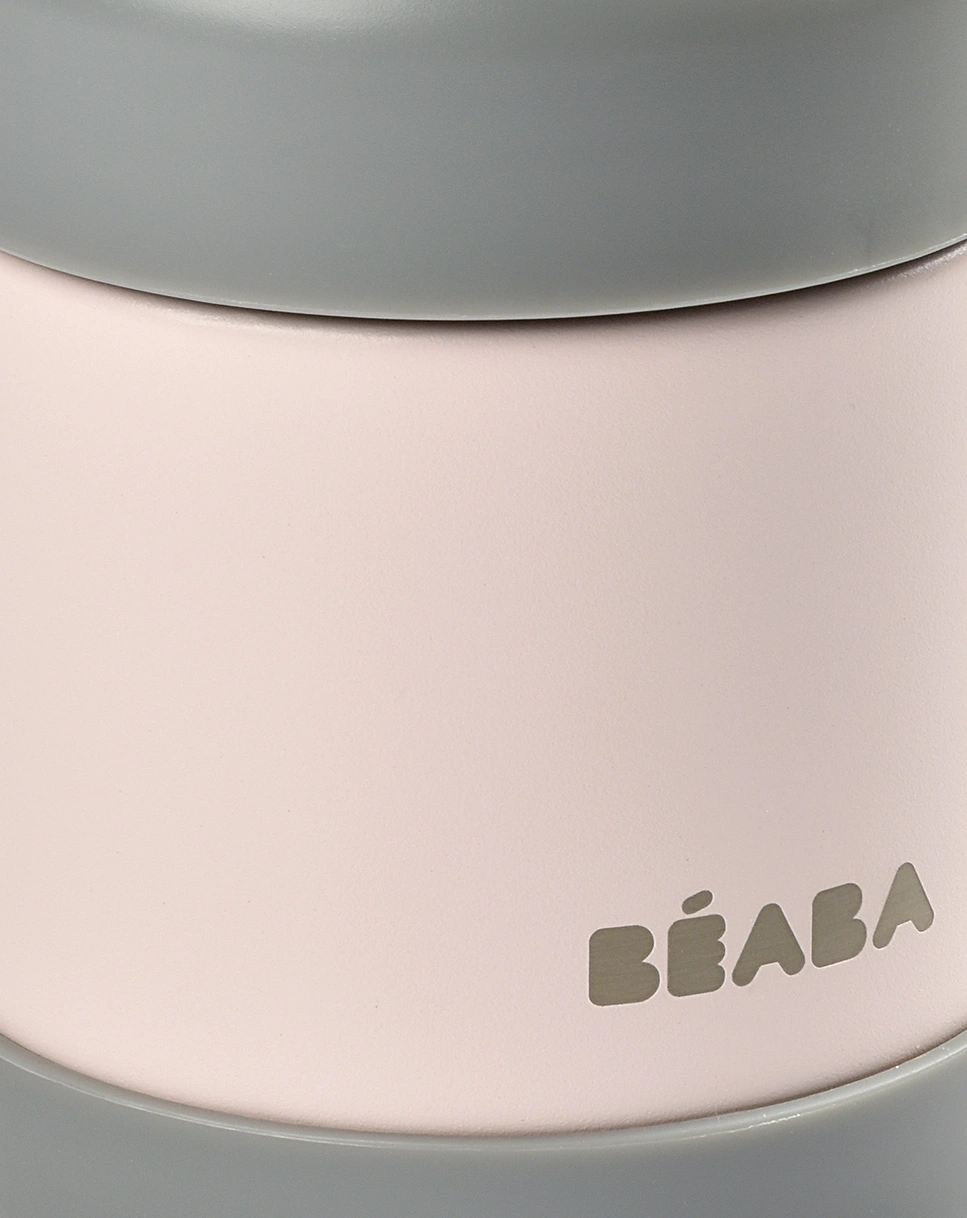 Edelstahl-Thermobehälter LUNCH (0,3L) dark grey/light pink