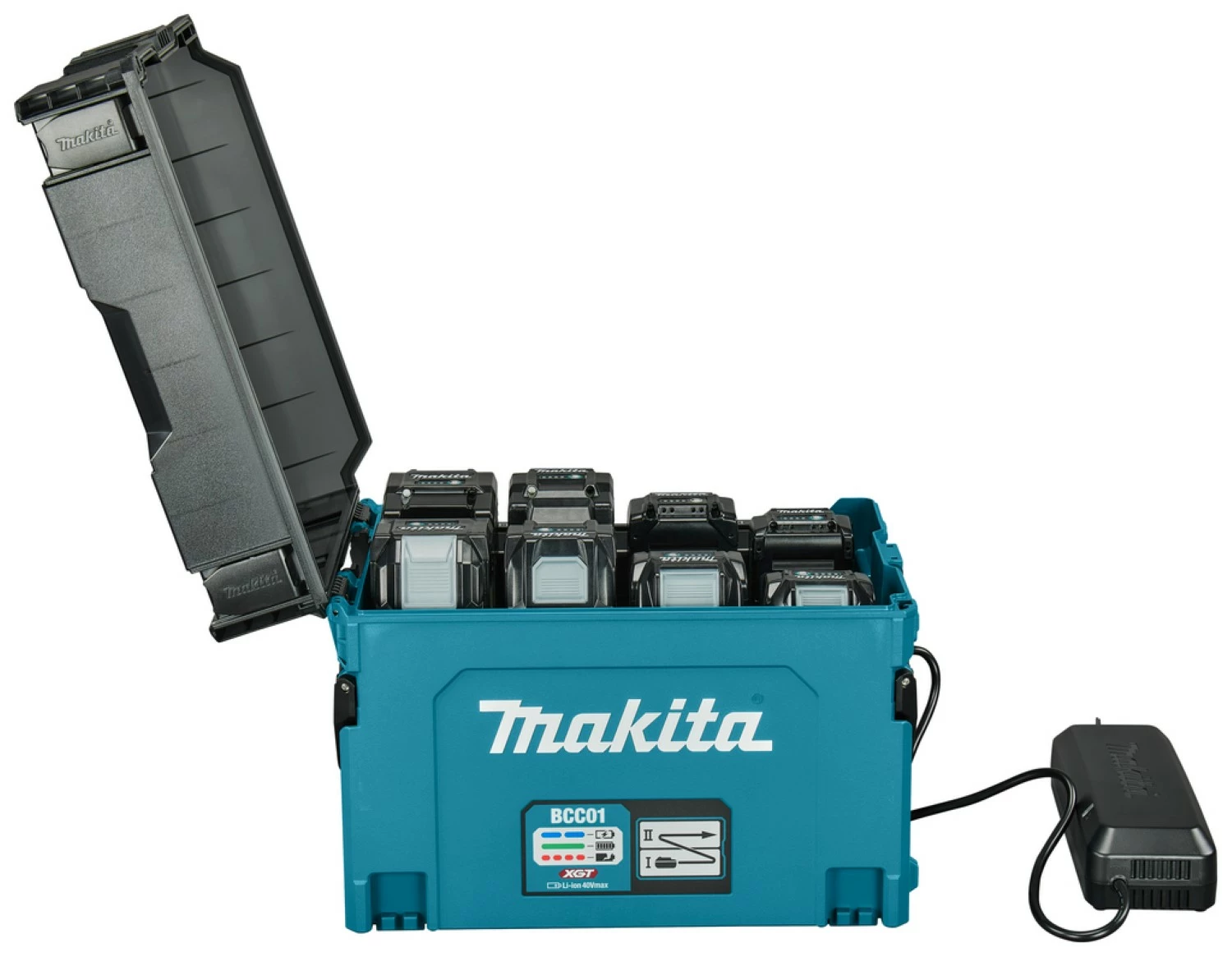 Makita BC001 XGT Oplaadbox voor max 8 accu's (t/m BL4080F)