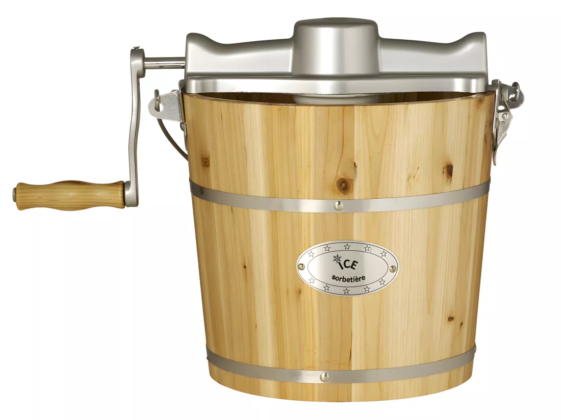 Sorbetière électrique GIVRETO en bois 3.5 L