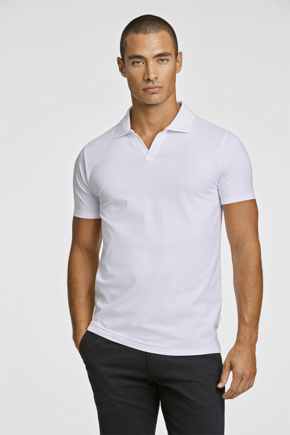 Lindbergh Stretch polo shirt S/S Hvid