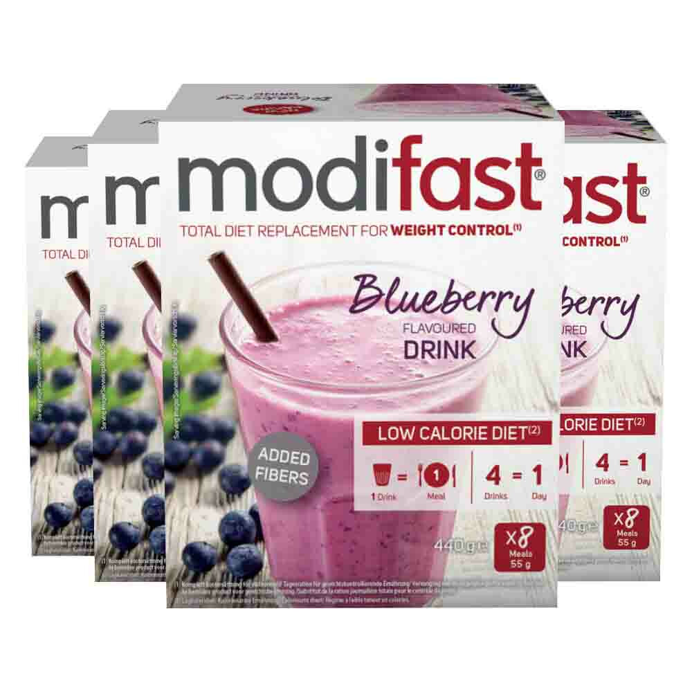 4x Modifast Intensive Milkshake Blueberry8 x 55 gr