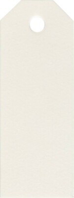 Manillamærker - Str. 3X8 CM - 220 G - Råhvid - 20 Stk